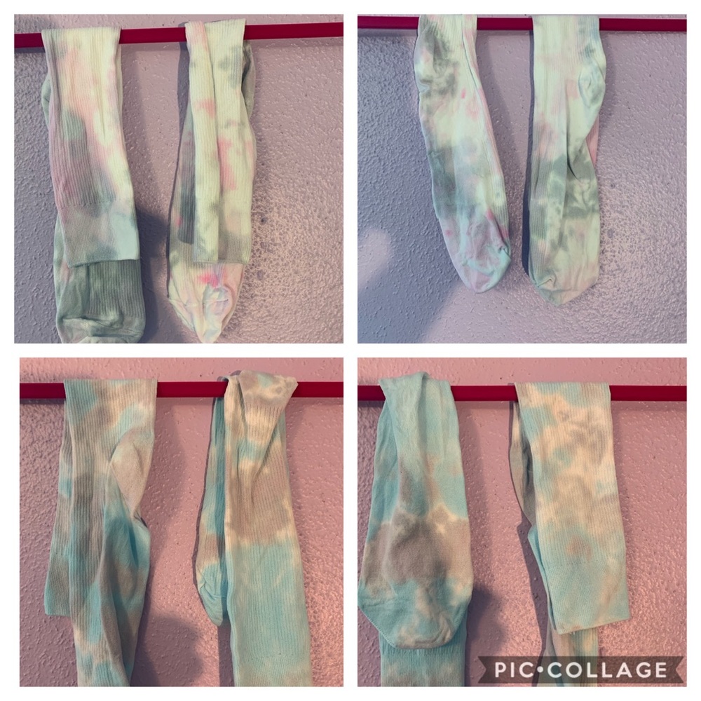 A two pack of tie die socks